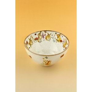 Retro tavşan porselen salata kasesi