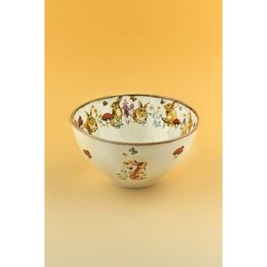 Retro tavşan porselen salata kasesi