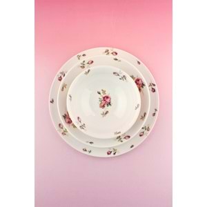 Angela 2 kişilik 8 parça porselen yemek takımı