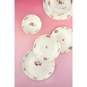 Angela 2 kişilik 8 parça porselen yemek takımı