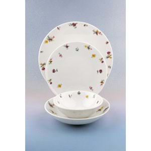 Felicia 2 kişilik 8 parça porselen yemek takımı