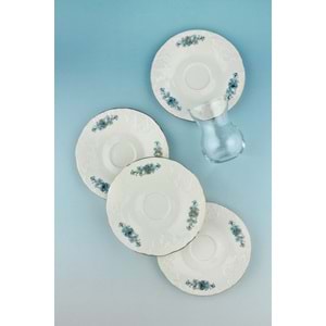 Aqua gold 8 parça 4 kişilik porselen çay takımı