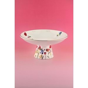 Beautiful flowers porselen ayaklı kase