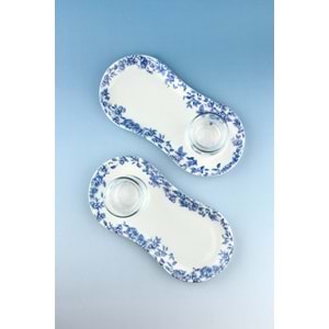 Pure blue 2 kişilik sunumluklu çay takımı