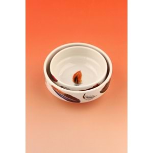 Feather 2 boy porselen kase