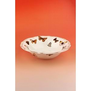 Butterfly antik porselen salata kasesi