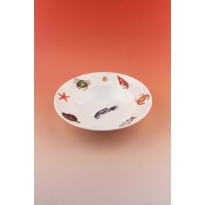 Balık porselen salata kasesi