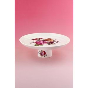 Bouquet porselen ayaklı tabak