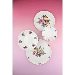 Carolyn 2 kişilik 8 parça porselen yemek takımı