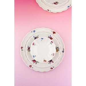 Carolyn 2 kişilik 8 parça porselen yemek takımı