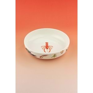 Balık orta boy porselen salata kasesi