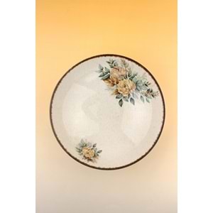 Şakayık retro porselen salata kasesi