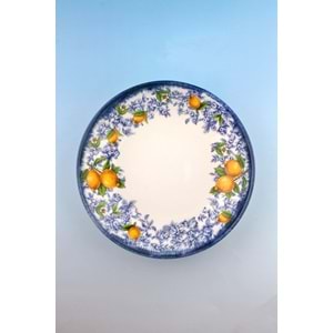 Lemon & blue blanc porselen salata kasesi