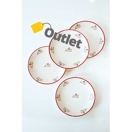 Red Jokey 4 parça servis tabağı