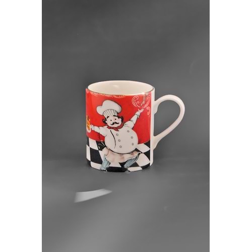 Red chef porselen kupa