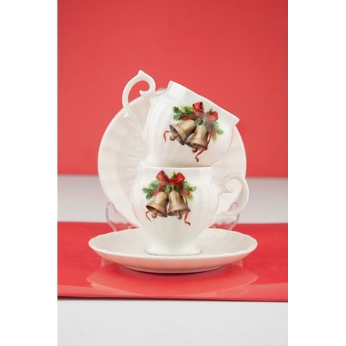 Christmas bells iki kişilik kahve fincan takımı
