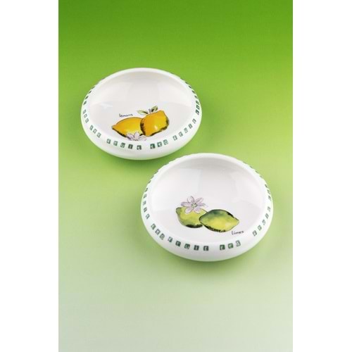 Lemon porselen ikili kase