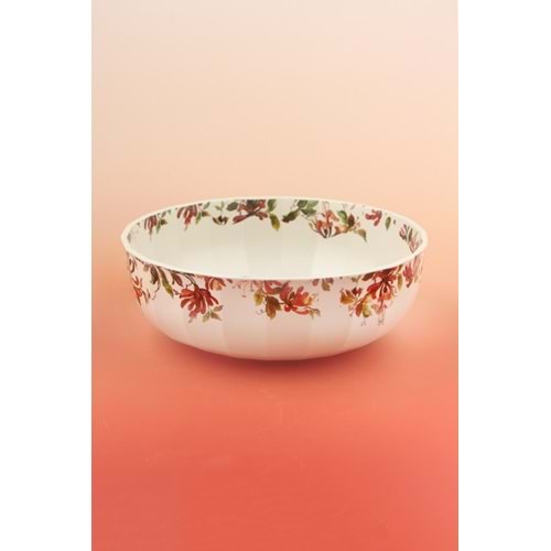 Hanımeliler porselen salata kasesi