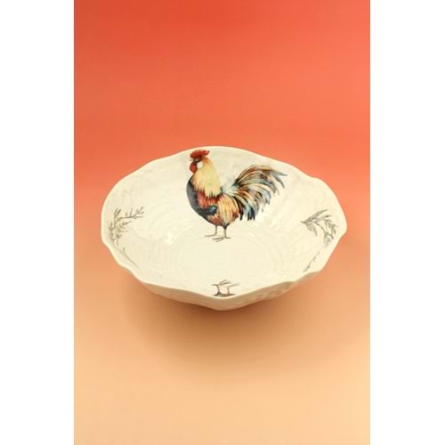 Horoz büyük boy porselen salata kasesi