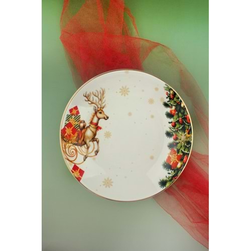 Christmas gifts altın yaldızlı porselen salata kasesi