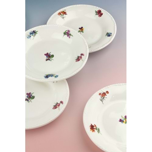 İnci serisi bloom 6 parça pasta/kurabiye tabağı