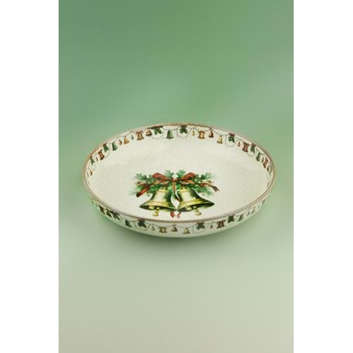 Christmas bell porselen salata kasesi