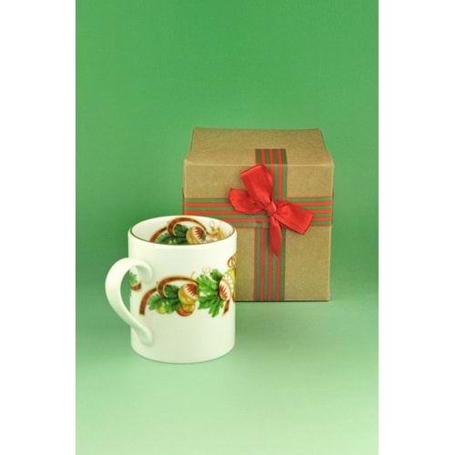 Christmas shine altın yaldızlı porselen kupa yılbaşı hediye kutulu