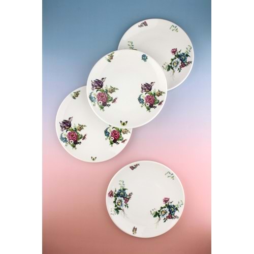 Belisya 4 parça porselen servis tabağı