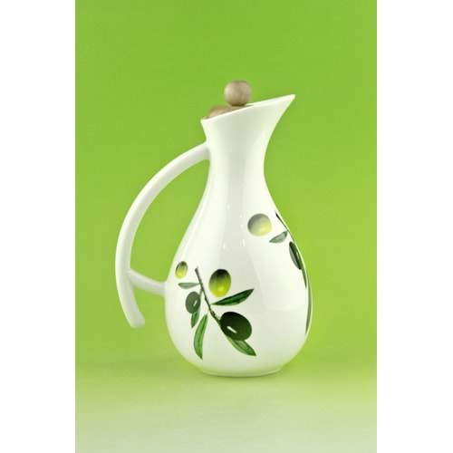 Zeytin vakumlu ahşap kapaklı yağlık