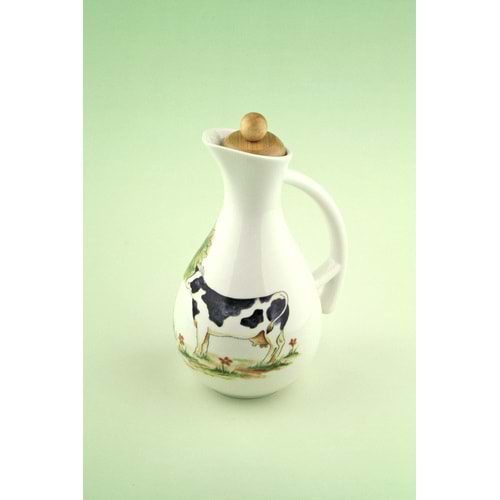 Farm vakumlu ahşap kapaklı yağlık