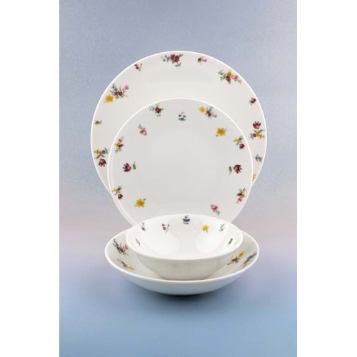 Felicia 2 kişilik 8 parça porselen yemek takımı