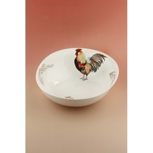 Horoz büyük boy porselen salata kasesi