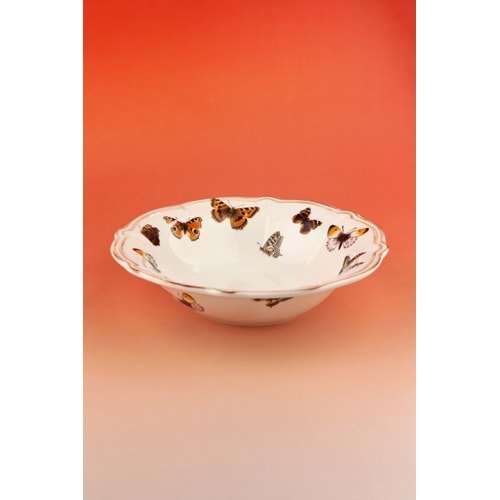 Butterfly antik porselen salata kasesi