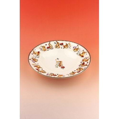 Retro tavşan porselen salata kasesi