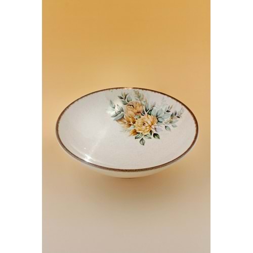 Şakayık retro porselen salata kasesi