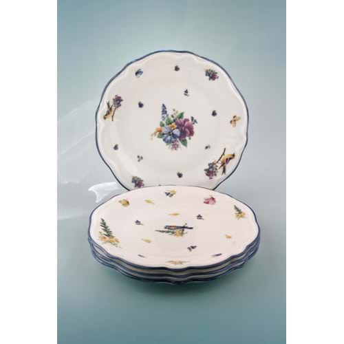 Sweet dreams 4 parça porselen pasta tabağı