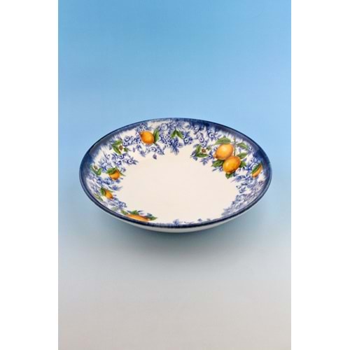 Lemon & blue blanc porselen salata kasesi