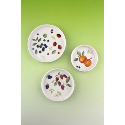 Berries 3 boy porselen tabak seti