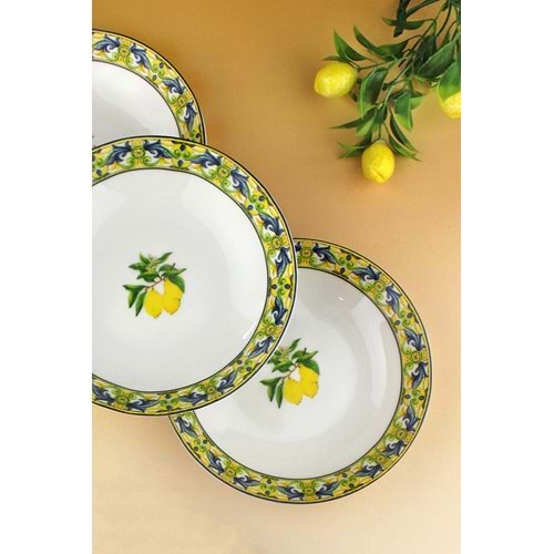 Capri 4 parça porselen yemek tabağı