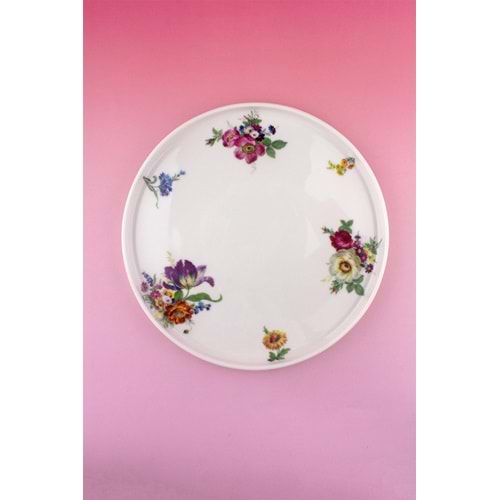 Bouquet porselen ayaklı tabak