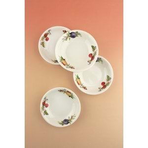 Fruits 4 parça porselen çerezlik