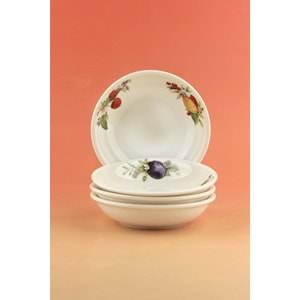 Fruits 4 parça porselen çerezlik