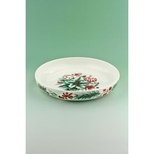 Winterberry büyük boy porselen salata kasesi