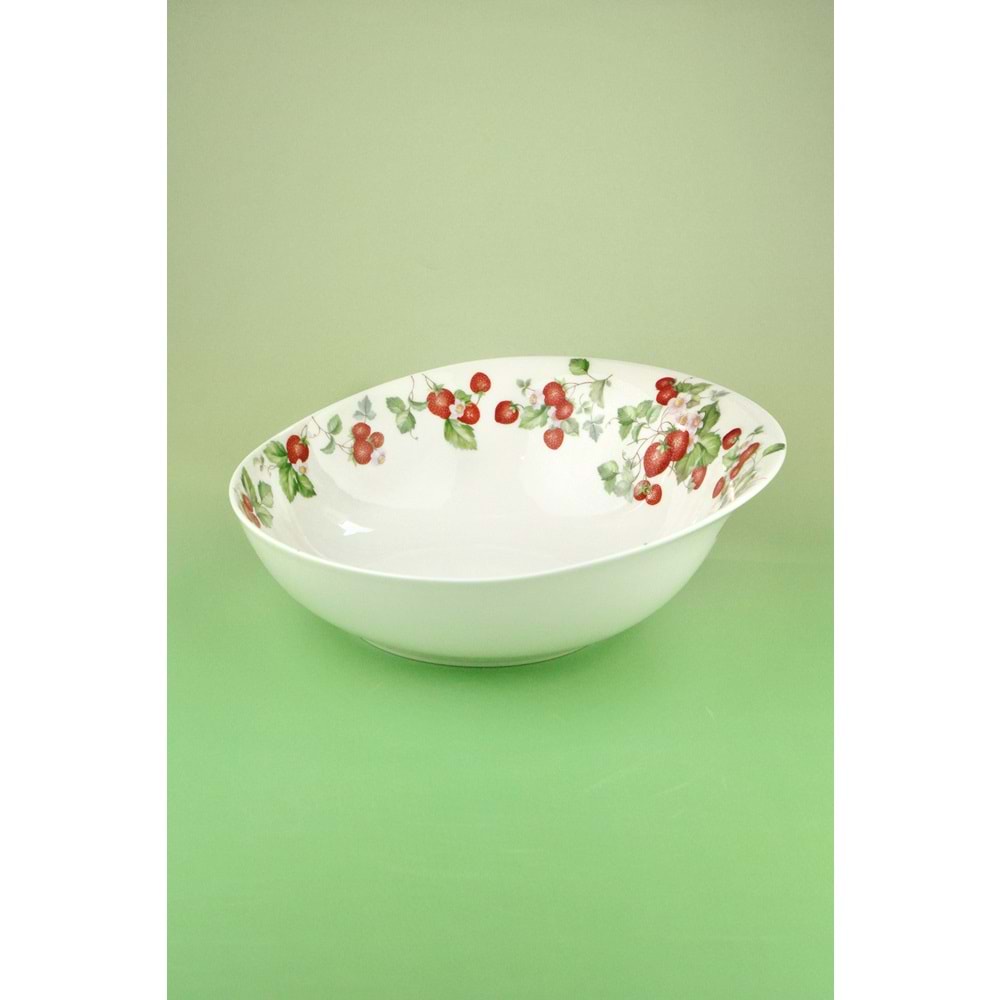 Strawberry porselen salata kasesi