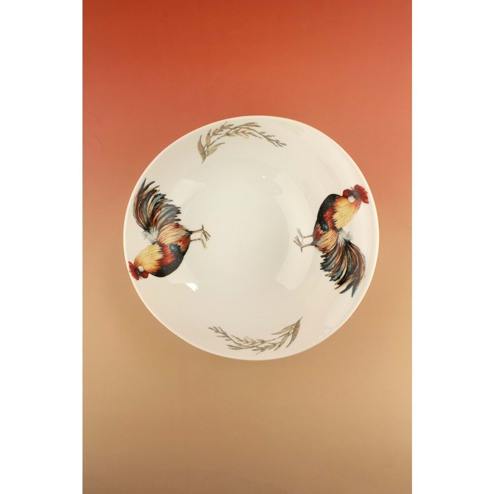 Horoz büyük boy porselen salata kasesi