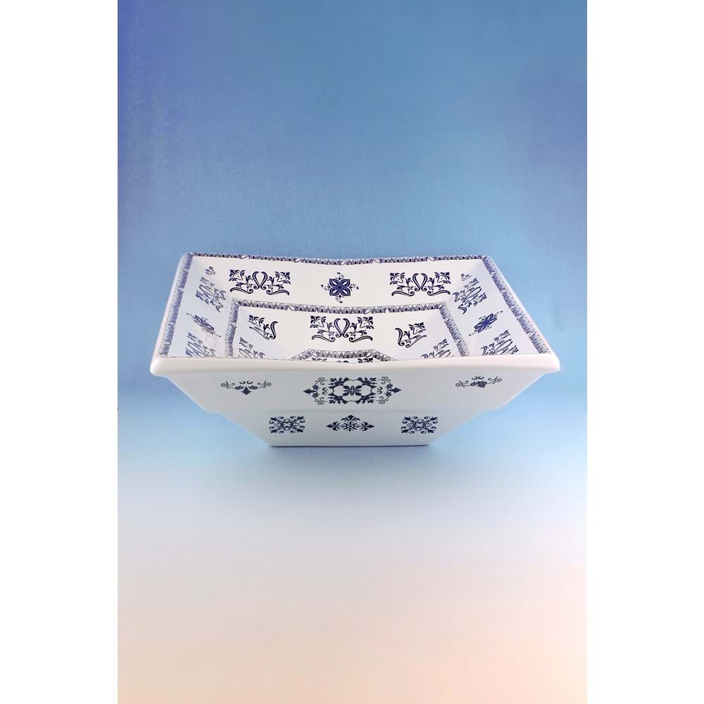 Ornamenta tezgah üstü porselen kare lavabo