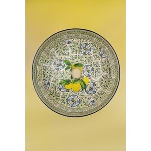 Capri lemon tezgah üstü porselen çanak lavabo